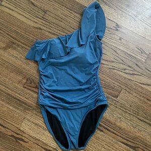 Hilor One Piece One Shoulder Swimsuit